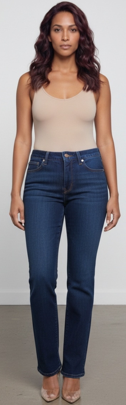 Jones New York Jeans Lexington Straight Dark Wash Denim Pants